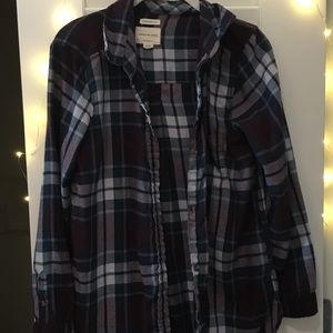 forest green plaid american eagle flannel!
